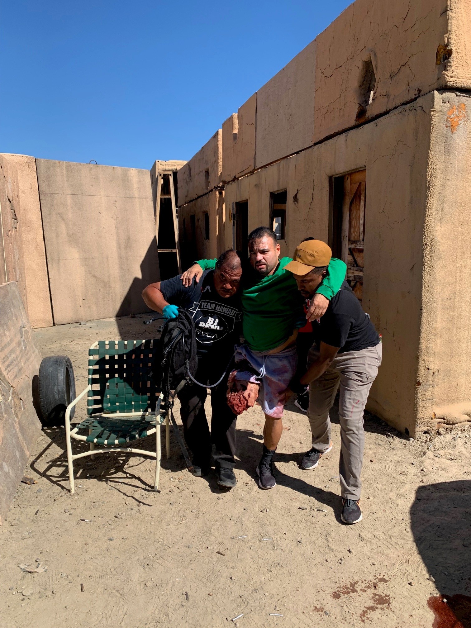 staff transport victim demonstration